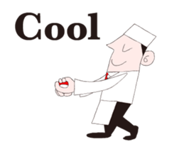 A moving Japanese chef sticker #14903861