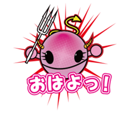 Pink devil "Pima" Sticker sticker #14904862