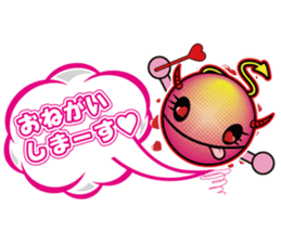 Pink devil "Pima" Sticker sticker #14904867