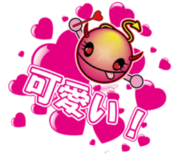 Pink devil "Pima" Sticker sticker #14904869