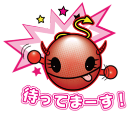 Pink devil "Pima" Sticker sticker #14904872