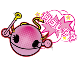 Pink devil "Pima" Sticker sticker #14904874