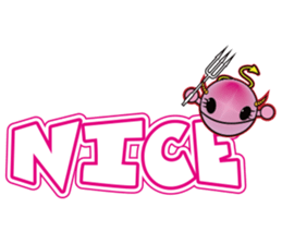 Pink devil "Pima" Sticker sticker #14904877