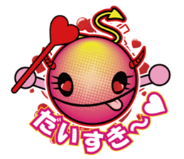 Pink devil "Pima" Sticker sticker #14904880