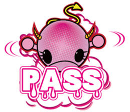 Pink devil "Pima" Sticker sticker #14904882