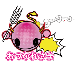 Pink devil "Pima" Sticker sticker #14904883