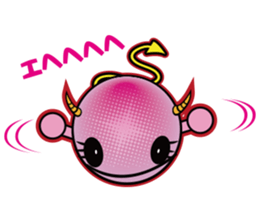 Pink devil "Pima" Sticker sticker #14904889