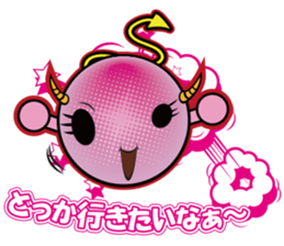 Pink devil "Pima" Sticker sticker #14904893