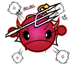 Pink devil "Pima" Sticker sticker #14904895