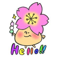 Mr. mushroom spring Cake before flowers sticker #14905239