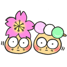 Mr. mushroom spring Cake before flowers sticker #14905249