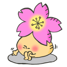 Mr. mushroom spring Cake before flowers sticker #14905257