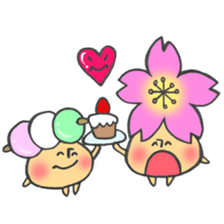Mr. mushroom spring Cake before flowers sticker #14905274