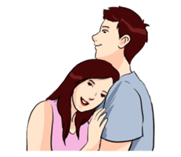The Romantic Couple sticker #14905411