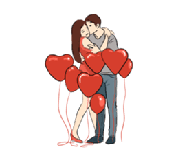 The Romantic Couple sticker #14905415