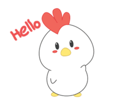 Chibi chicken animated sticker #14906222