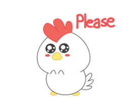Chibi chicken animated sticker #14906223