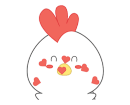 Chibi chicken animated sticker #14906224