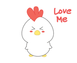 Chibi chicken animated sticker #14906225
