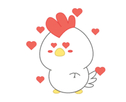 Chibi chicken animated sticker #14906226