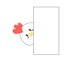 Chibi chicken animated sticker #14906227