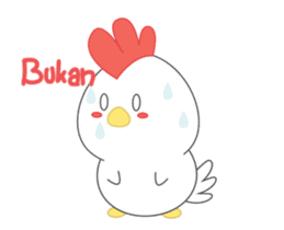 Chibi chicken animated sticker #14906229
