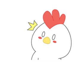 Chibi chicken animated sticker #14906231