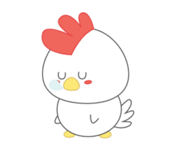 Chibi chicken animated sticker #14906232