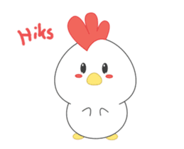 Chibi chicken animated sticker #14906233
