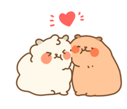 guinea pigs twins sticker #14906274
