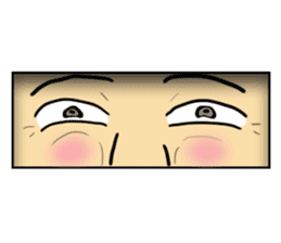 Peeping Man sticker #14906943