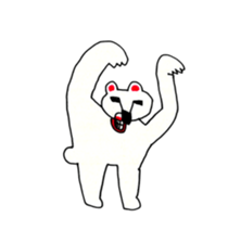 WHITE BEAR OF ABURAYAMA sticker #14907078