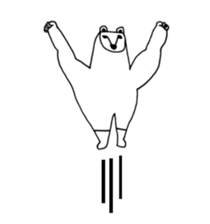 WHITE BEAR OF ABURAYAMA sticker #14907106