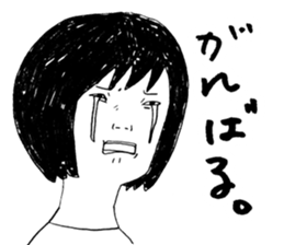 Girl Crying sad sticker #14907366