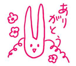 a fashionable rabbit sticker #14907847