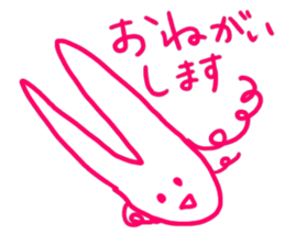 a fashionable rabbit sticker #14907851