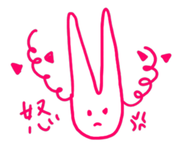 a fashionable rabbit sticker #14907853