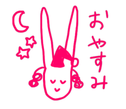 a fashionable rabbit sticker #14907855