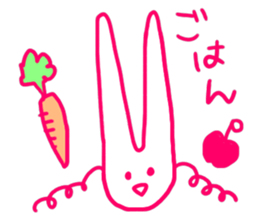 a fashionable rabbit sticker #14907856