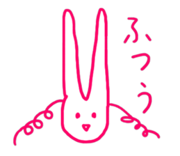 a fashionable rabbit sticker #14907858