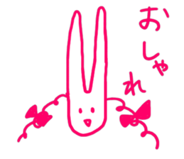 a fashionable rabbit sticker #14907859