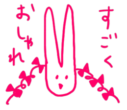 a fashionable rabbit sticker #14907860