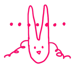 a fashionable rabbit sticker #14907861