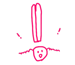 a fashionable rabbit sticker #14907862
