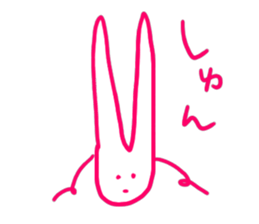 a fashionable rabbit sticker #14907866