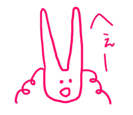 a fashionable rabbit sticker #14907868