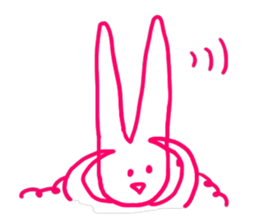 a fashionable rabbit sticker #14907869