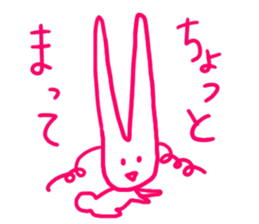 a fashionable rabbit sticker #14907877