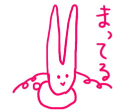 a fashionable rabbit sticker #14907880