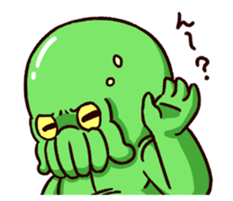 - Cthulhu with funny friends -2 sticker #14908330